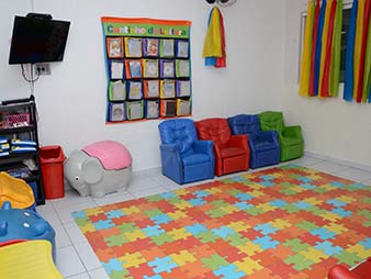 Sala de recreação do Colégio Jatobá o melhor colégio particular em Santo André Colégio particular em Santo André